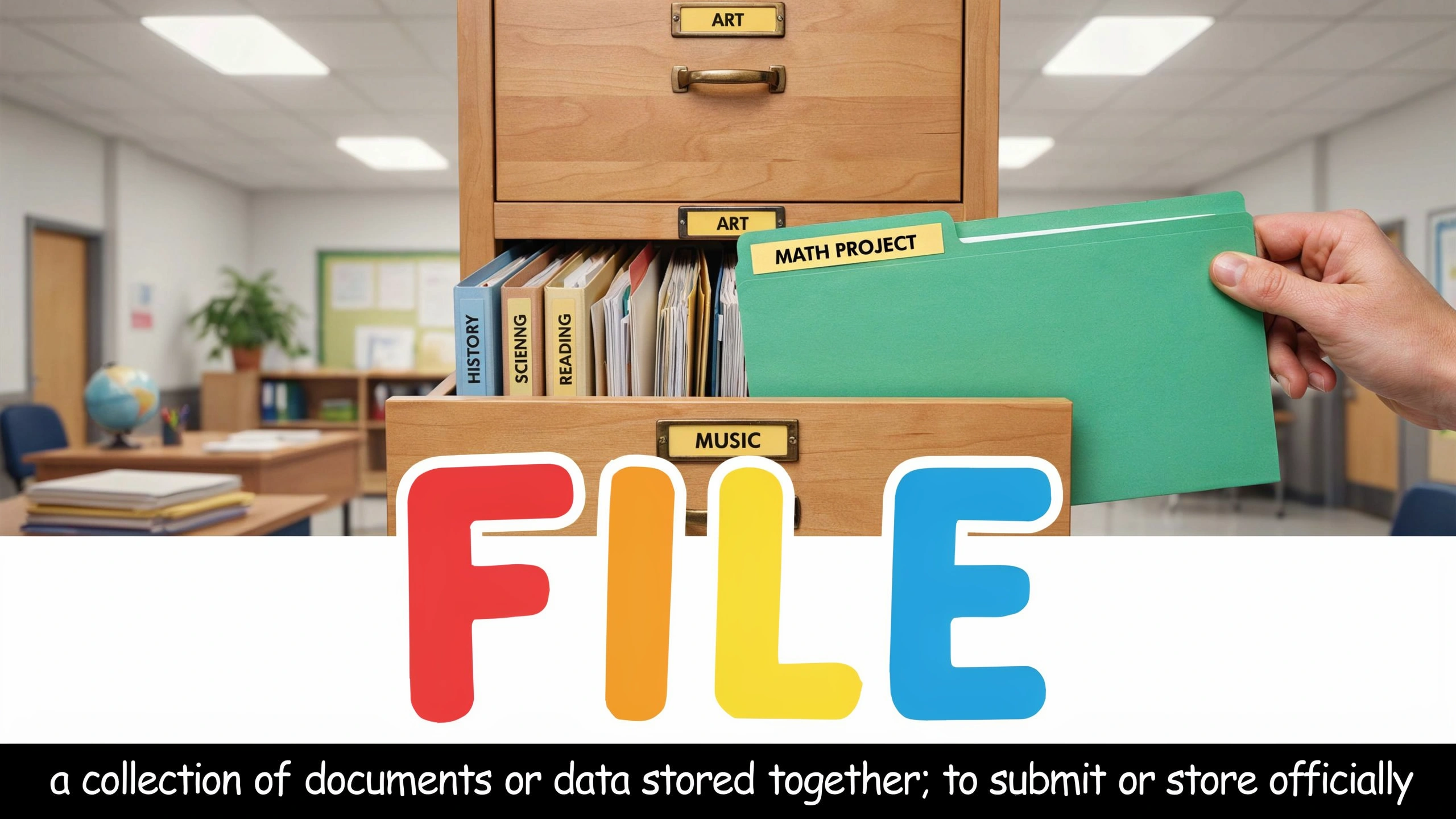 English Illustration for file